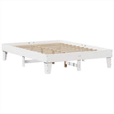 Bookcase Bed without Mattress White 160x200cm Solid Wood Pine 3324533