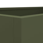 ZNTS Planter Olive Green 62x40x39 cm Cold-rolled Steel 841598