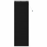Venetian Blind Black 80 x 250 cm 35 mm Solid Paulownia Wood 42015512