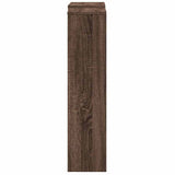 Radiator Cover Brown Oak 205x21.5x83.5 cm Engineered Wood 852768