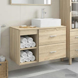 Bathroom Furniture Set 2 pcs Sonoma Oak Engineered Wood 3403890