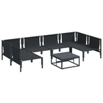 Garden Sofa Set Anthracite Steel 3378979