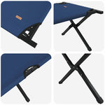 Folding Camping Bed Folding Manual Blue Oxford fabric 42003174