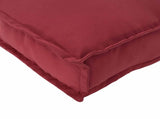 Sofa Set Plain Wine Red 120 x 80 x 69 cm Solid Acacia Wood 3418212