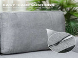 Three-Seater Storage Sofa Bed - Grey T3398P424873