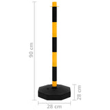 Chain Post Set with 10 m Plastic Chain 150958