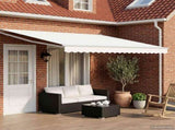 Solar Electric Awning 4 x 3 m White 100% Polyester 3419982
