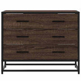 Drawer Cabinet Brown Oak 70x41x56 cm Engineered Wood 849078
