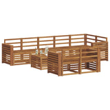 Sofa Sets 9 pcs Natural Solid Acacia Wood 3375054