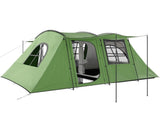 4 Man Tunnel Tent, Family Camping Tent with Porch, Bedroom and Living Area, Sewn in Groundsheet, T3398P349072