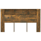 Headboard Cabinet Smoked Oak Engineered wood Standard 817276