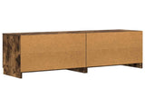 Bed Cabinet 2 pcs Smoked Oak 66 x 35 x 48 cm Engineered Wood 893719