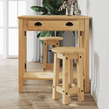 3 Piece Bar Set Solid Wood Pine 4005696