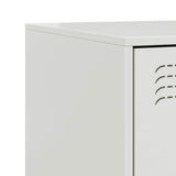 Bedside Cabinet White 34.5x39x44 cm Steel 841629