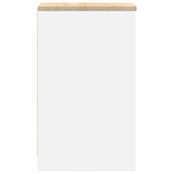 Garage Storage Cabinet White 30x51x85 cm Solid Wood Pine 860526