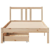 Bed Frame without Mattress 90x190 cm Single Solid Wood Pine 3301622