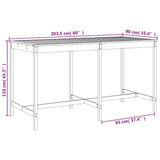 9 Piece Garden Bar Set Solid Wood Douglas 3157822