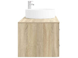 Bathroom Furniture Set 2 pcs Sonoma Oak Engineered Wood 3404010