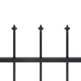 Garden Fence Steel Sturdy Rectangular Modern 277625