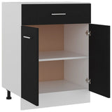 Drawer Bottom Cabinet Black Engineered wood 60x46x81.5 cm 801229