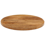 Table Top 50x2.5 cm Round Solid Wood Mango 370072