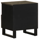 Bedside Cabinets 2 pcs Black 40x33x46 cm Solid Wood Mango 4017691