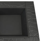 Fire Pit with Poker 79x79x46.5 cm XXL Steel 360061