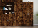 Highboard Smoked Oak 45x42.5x185 cm Engineered Wood 3281410