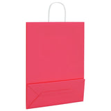 Paper Bags 250 pcs with Handles Pink 32x12x42 cm 4101676