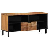 TV Cabinet with Drawer Brown 100 x 33 x 46 cm Solid Mango Wood 4017772