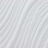 Mattress White and Grey 140 x 190 cm Memory Foam 4106305