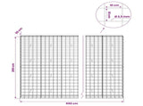 Gabion with 3.5 mm Wire and 10x10 cm Mesh 650x30x200 cm 3463255
