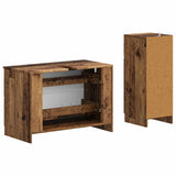 2 Piece Bathroom Cabinet Set UTRECHT Old Wood Engineered Wood 3417736