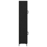 Highboard Black Oak 34.5 x 34 x 180 cm Engineered Wood 3416144