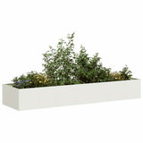 Planter White 280x80x40 cm Steel 860760