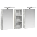 Bathroom Cabinet Set 3 pcs 80 x 10.5 x 50 cm Engineered wood 3403659