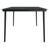 9 Piece Garden Dining Set Brown and Black 3099406