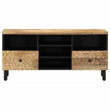 TV Cabinet 100x33x46 cm Solid Wood Mango 356909