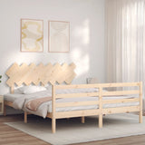 Bed Frame without Mattress 160x200 cm Solid Wood 3195296