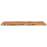 ZNTS Table Top 80x40x2.5 cm Rectangular Solid Wood Acacia Live Edge 370610