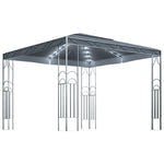 ZNTS Gazebo with LED String Lights 300x300 cm Anthracite 3070339