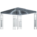 Gazebo with LED String Lights 300x300 cm Anthracite 3070339