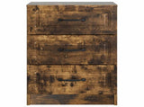 Bedside Cabinet Smoked Oak 43 x 41 x 63.5 cm Engineered Wood 895710