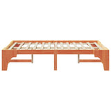 Bed Frame Brown 140 x 190 cm Solid Pine Wood 872994