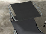 Sun Lounger Set of 2, Foldable, 4-Level Adjustable Backrest, Reclining Chair with Sun Shade, for T3398P325305