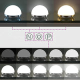 LED Vanity Mirror White 58 x 10 x 47 cm Glass and Steel 42020527