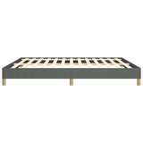 Bed Frame without Mattress Dark Grey 193x203 cm King Fabric 346863
