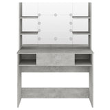 Makeup Table Concrete grey MDF with melamine surface Medium 331544