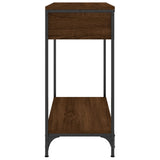 Console Table Brown Oak 75x34.5x75 cm Engineered Wood 834169