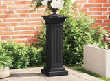 Classic Square Pillar Plant Stand Black 17x17x66 cm MDF 323970
